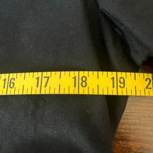 Bohme Black Short Sleeve Cinched Waist Mid Dress Size Large - Picture 5 of 10